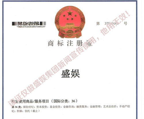 盛娛國際影業喜獲多項國家商標證書，開啟影業服務新篇章